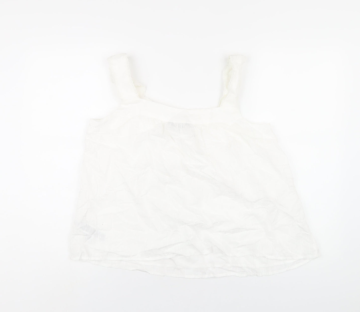 Womens UK Size 14 Marks and Spencer White Basic Blouse