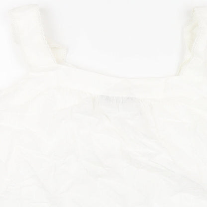 Womens UK Size 14 Marks and Spencer White Basic Blouse