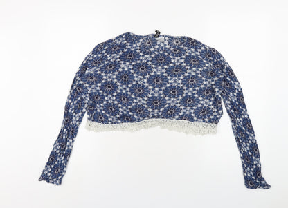 Womens UK Size M H&M Blue Pullover Jumper