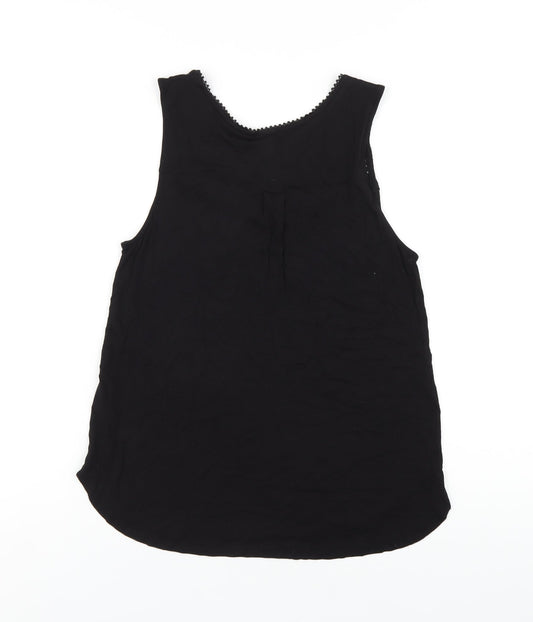 Womens UK Size S H&M Black Basic Tank