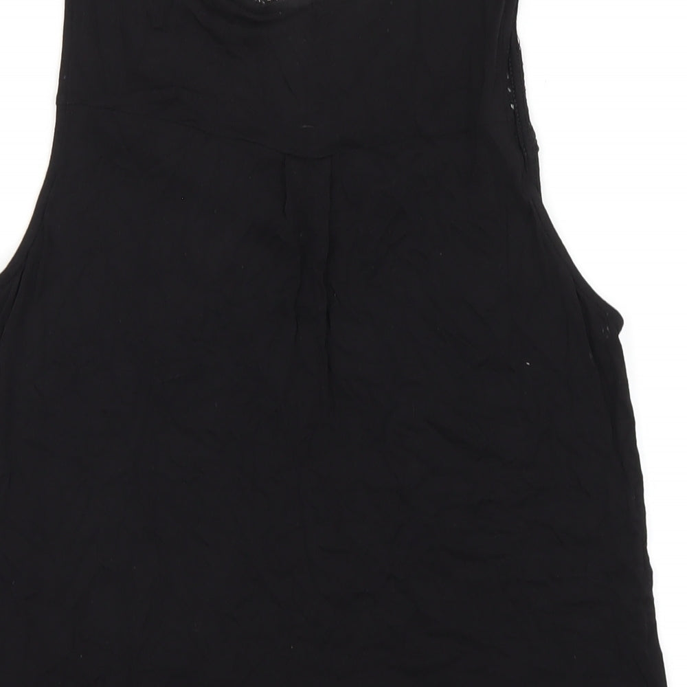 Womens UK Size S H&M Black Basic Tank
