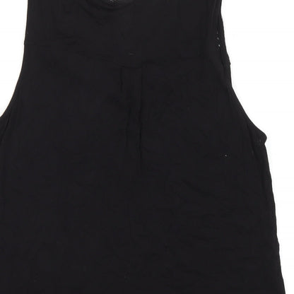 Womens UK Size S H&M Black Basic Tank