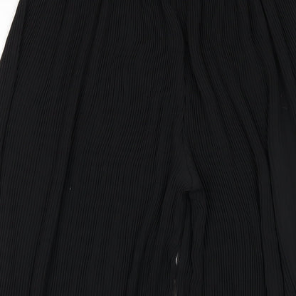 Zara Womens Black Polyester Capri Trousers Size M L23 in Regular