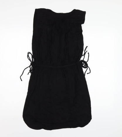 H&M Womens Black Viscose A-Line Size S V-Neck Pullover