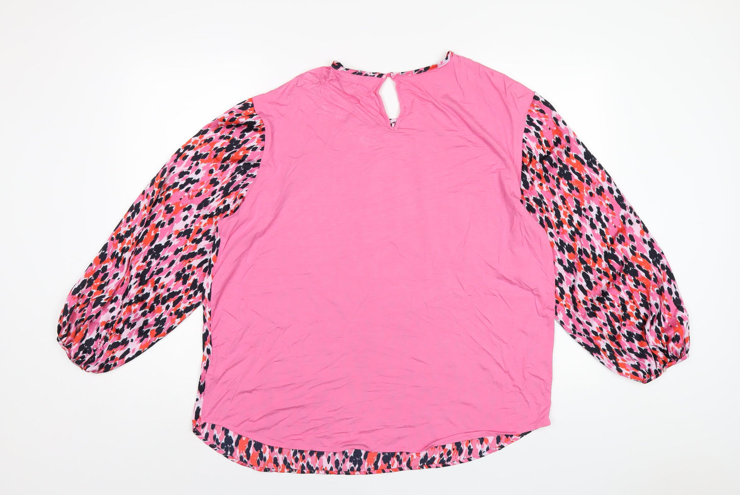 Womens UK Size 12 Marks and Spencer Pink Basic T-Shirt