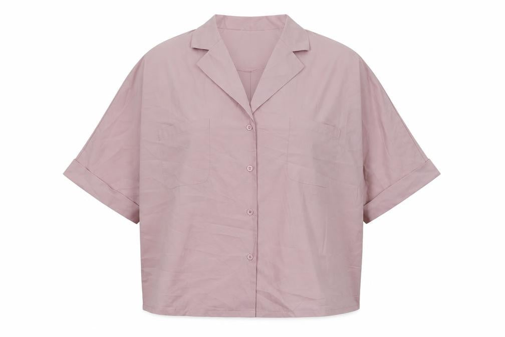 Womens UK Size 8 Nasty Gal Pink Basic Button-Up