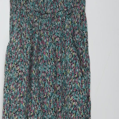 New Look Girls Multicoloured Floral Cotton Jumpsuit One-Piece Size 10 Years Pullover