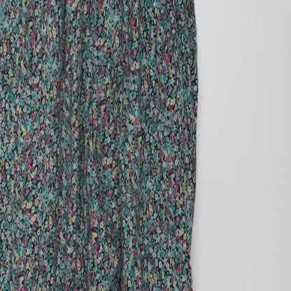 New Look Girls Multicoloured Floral Cotton Jumpsuit One-Piece Size 10 Years Pullover