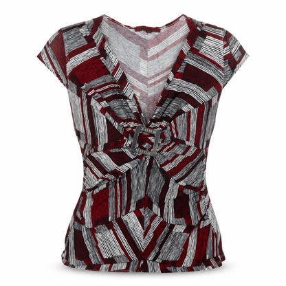 Womens UK Size 16 John Richmond Red Basic Blouse