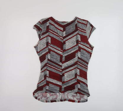 Womens UK Size 16 John Richmond Red Basic Blouse