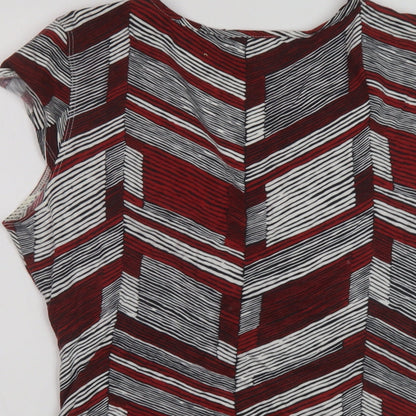 Womens UK Size 16 John Richmond Red Basic Blouse
