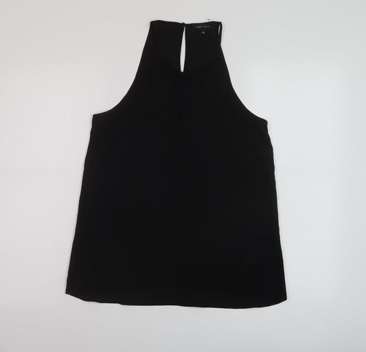 Womens UK Size 10 New Look Black Basic Tank