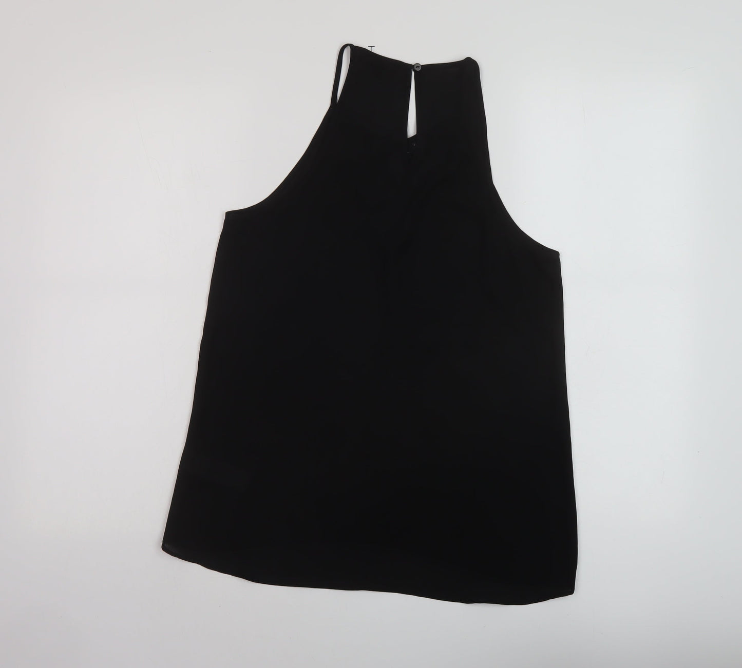 Womens UK Size 10 New Look Black Basic Tank