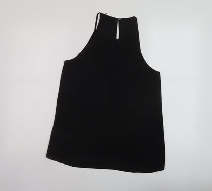 Womens UK Size 10 New Look Black Basic Tank