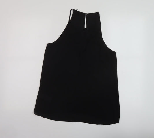 Womens UK Size 10 New Look Black Basic Tank