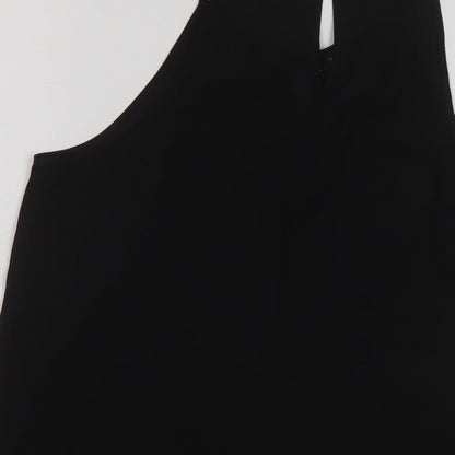 Womens UK Size 10 New Look Black Basic Tank