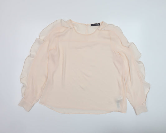 Womens UK Size 14 Marks and Spencer Pink Basic Blouse