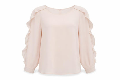 Womens UK Size 14 Marks and Spencer Pink Basic Blouse