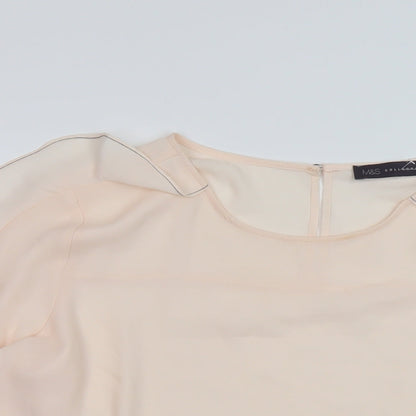 Womens UK Size 14 Marks and Spencer Pink Basic Blouse