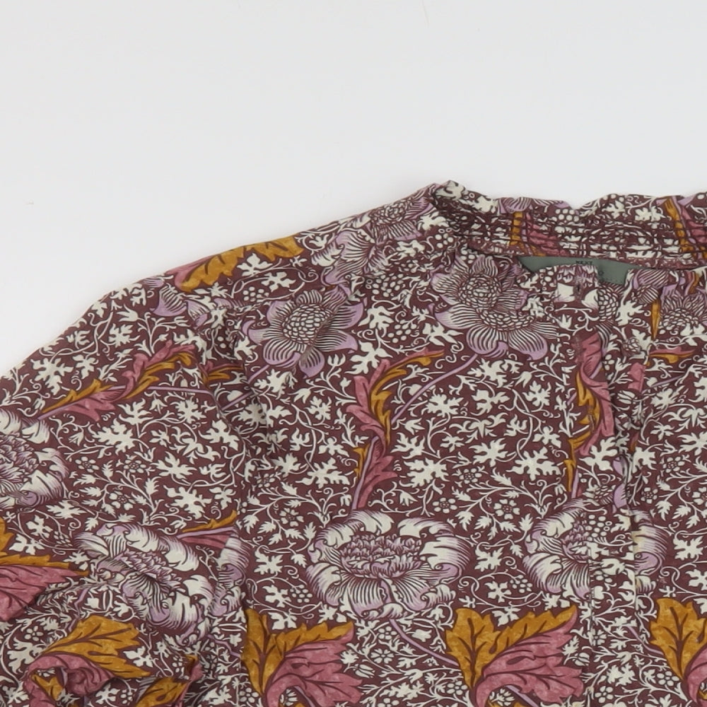 Womens UK Size 14 NEXT Pink Basic Blouse