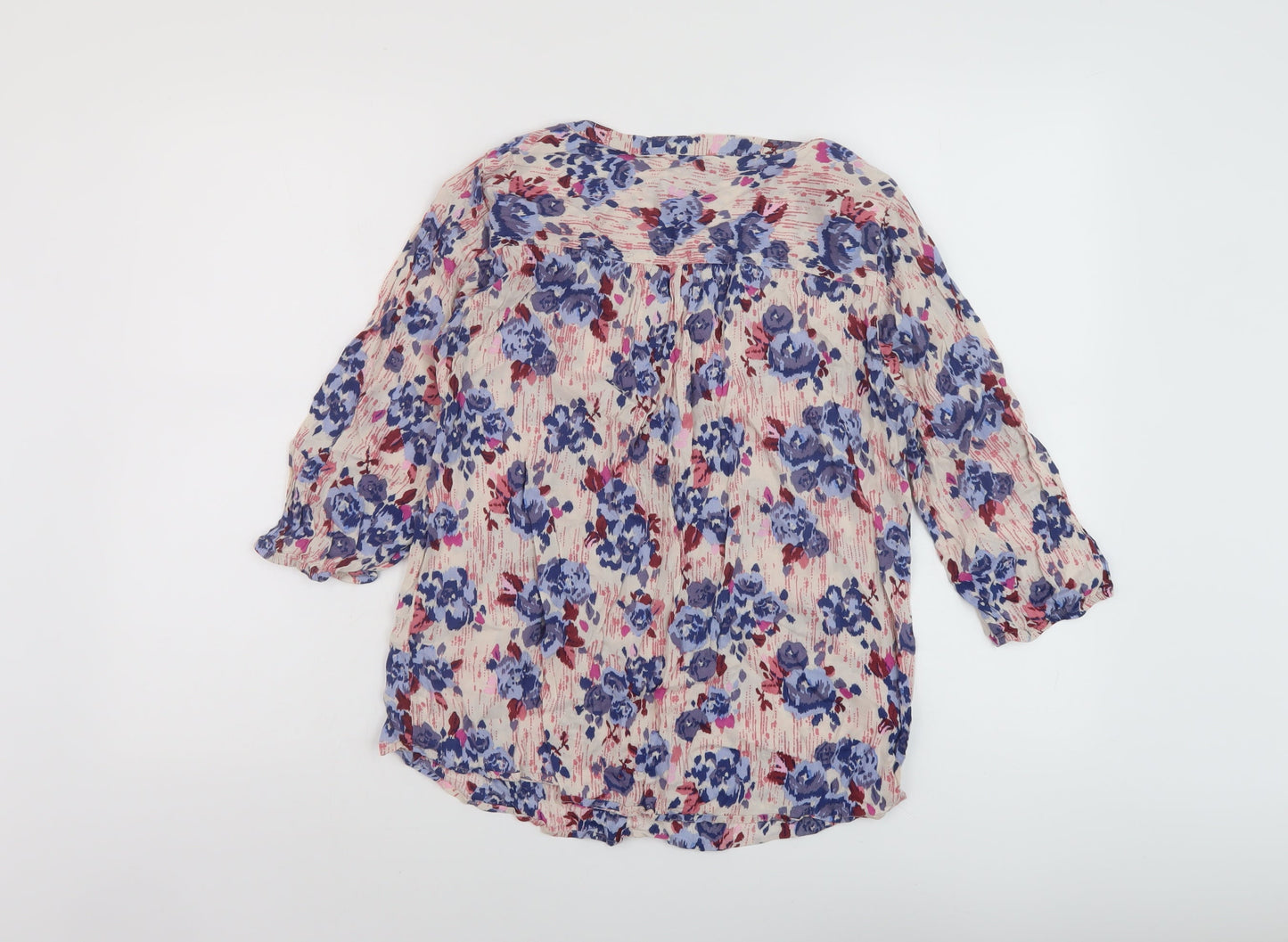 Womens UK Size 12 Marks and Spencer Multicoloured Basic Blouse