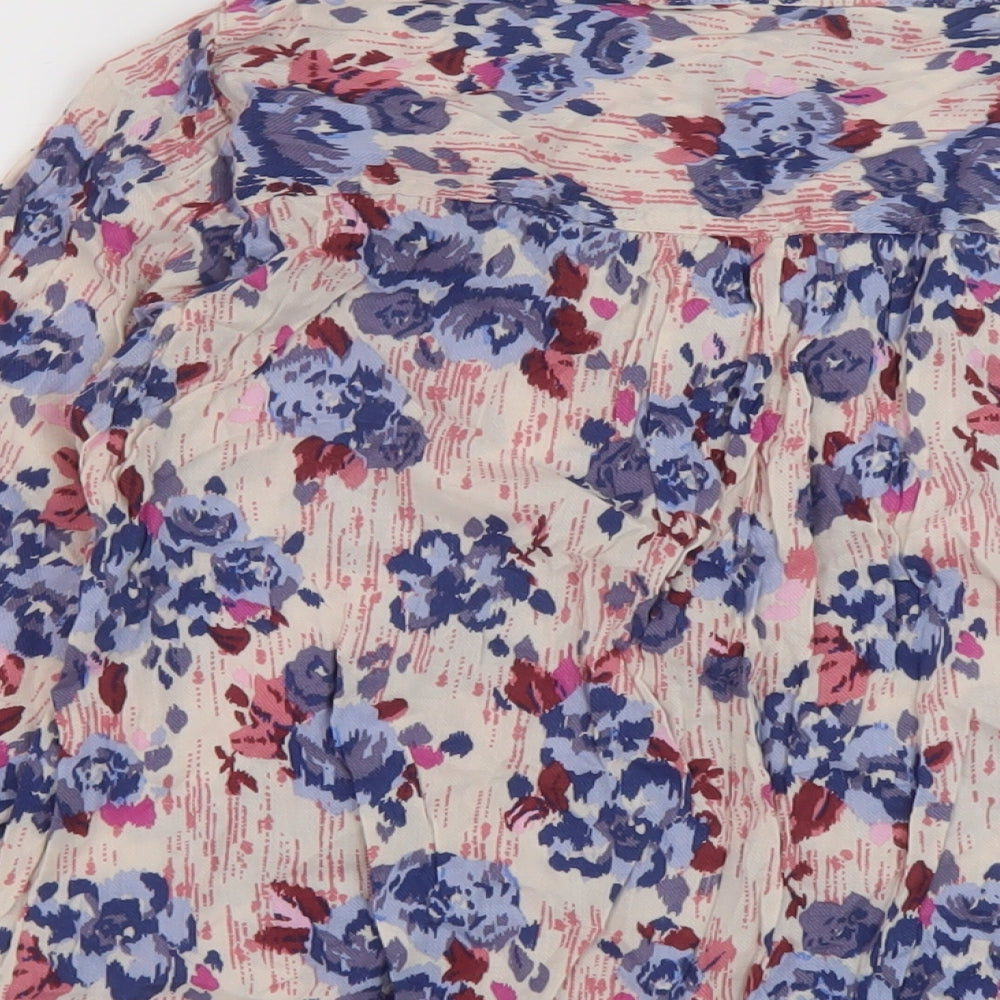 Womens UK Size 12 Marks and Spencer Multicoloured Basic Blouse