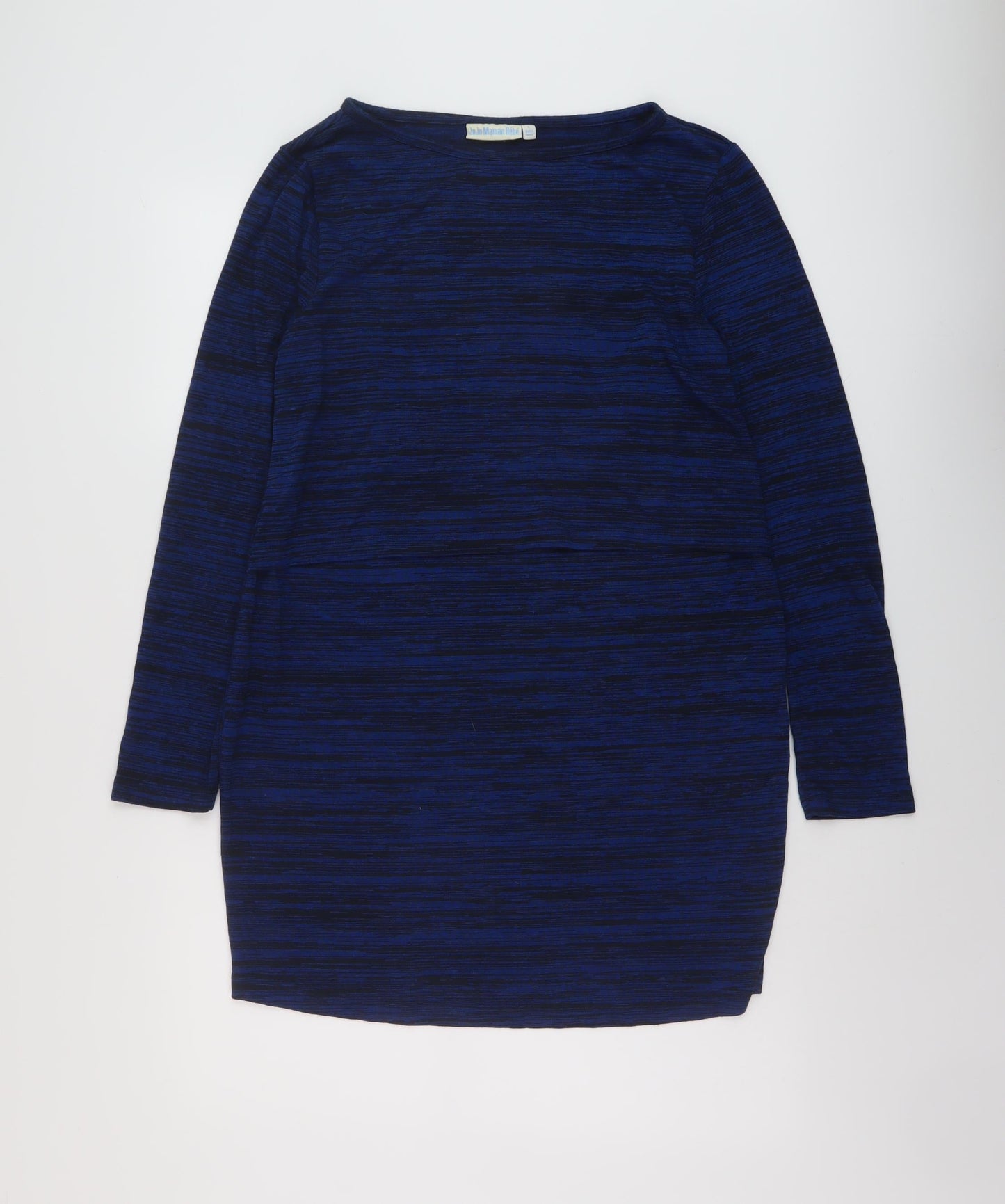 Womens UK Size L JoJo Maman Bébé Blue Tunic Blouse