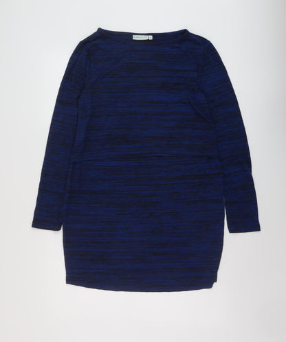 Womens UK Size L JoJo Maman Bébé Blue Tunic Blouse