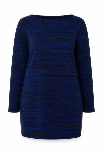 Womens UK Size L JoJo Maman Bébé Blue Tunic Blouse