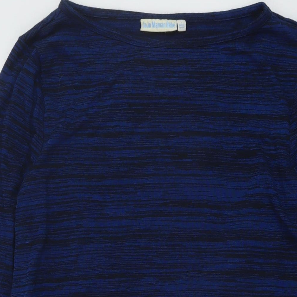 Womens UK Size L JoJo Maman Bébé Blue Tunic Blouse
