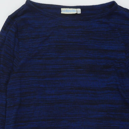 Womens UK Size L JoJo Maman Bébé Blue Tunic Blouse