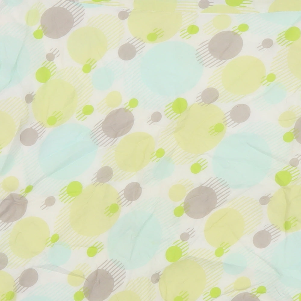 Great Plains Womens Yellow Geometric Cotton A-Line Skirt Size 10 Zip