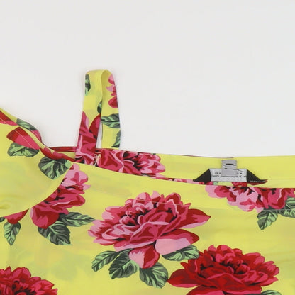 Womens UK Size 10 Dorothy Perkins Yellow Basic Blouse