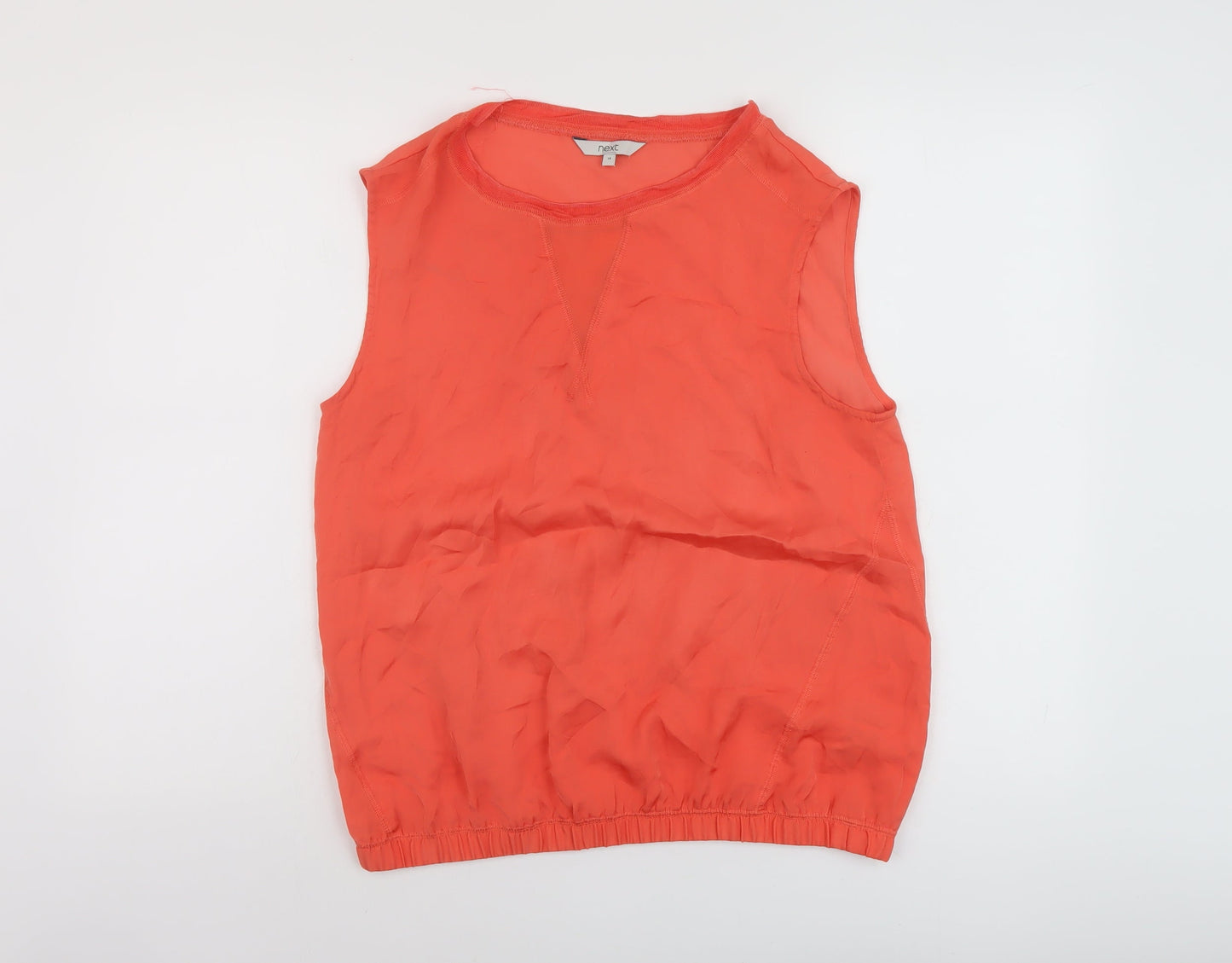 Womens UK Size 14 NEXT Orange Basic Tank