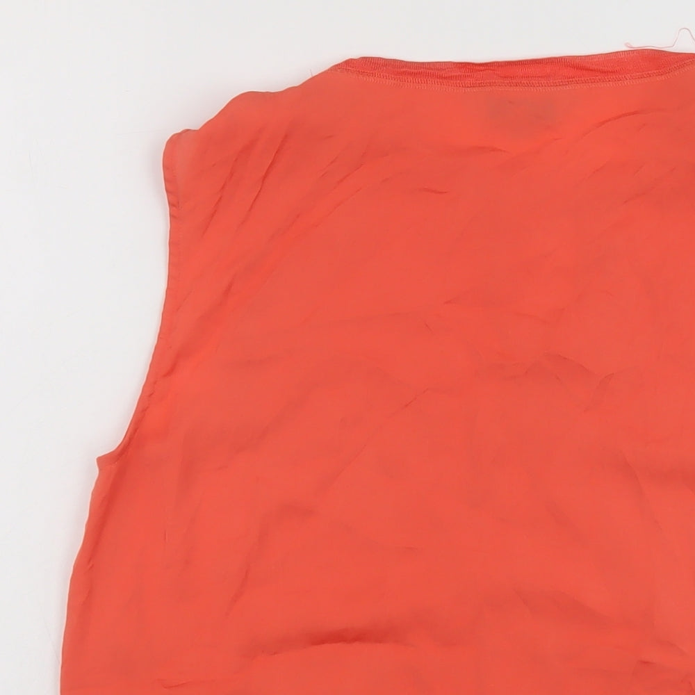 Womens UK Size 14 NEXT Orange Basic Tank