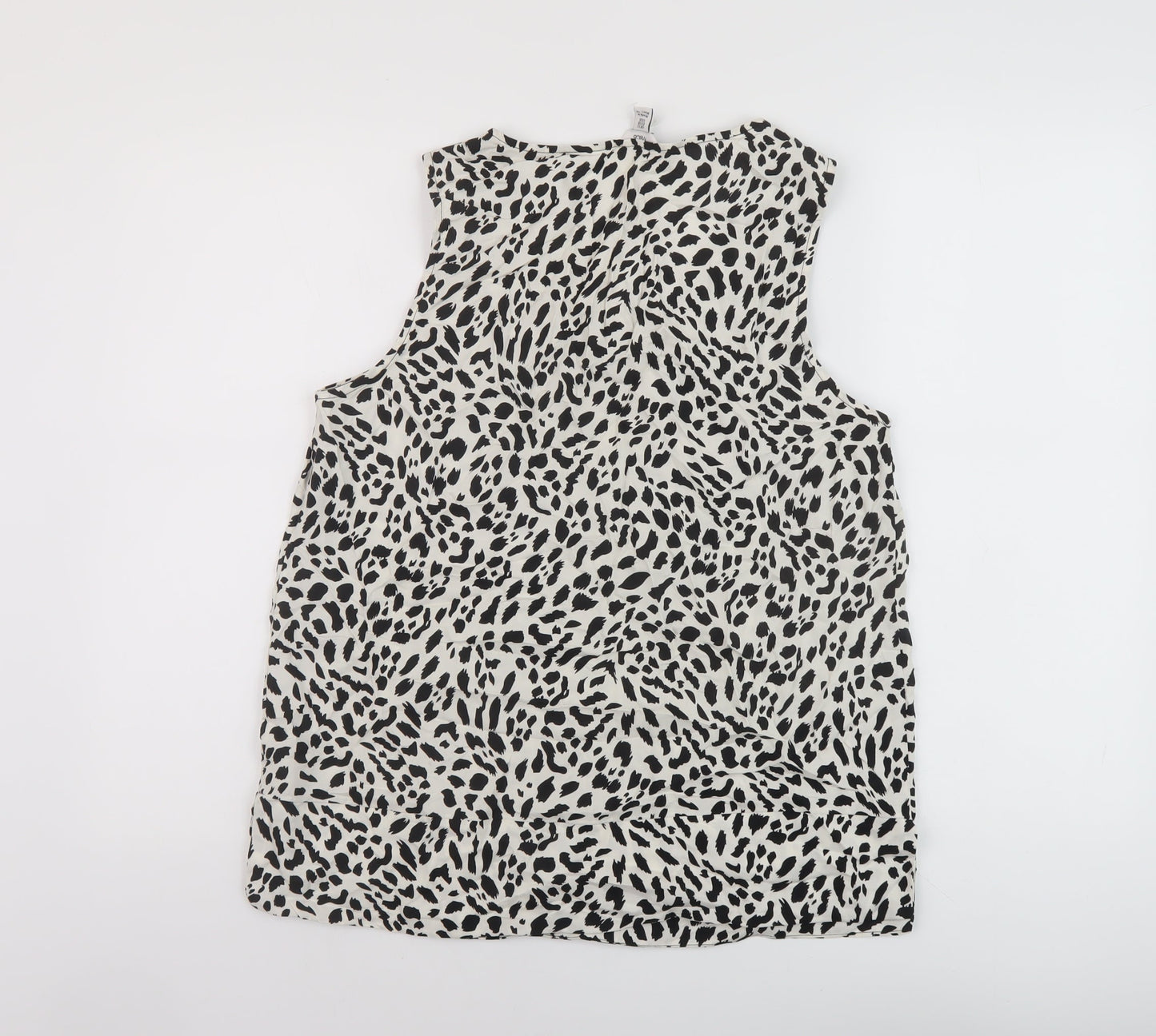 Womens UK Size 12 M&Co Ivory Basic Tank