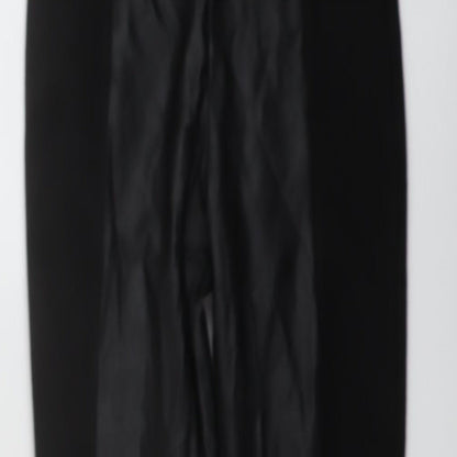 Stradivarius Womens Black Polyester Jegging Trousers Size XS L27 in Regular Zip
