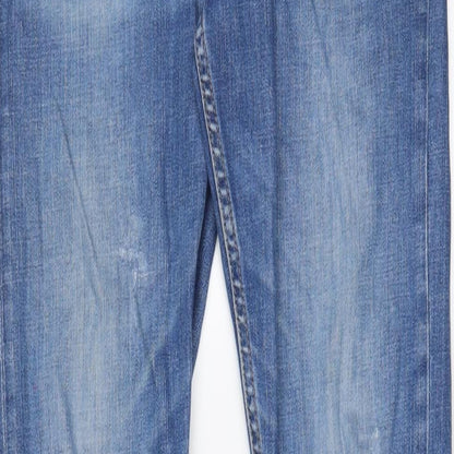 Mens UK Size 30 in Topman Regular Fit Skinny Blue Jeans