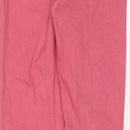 Womens UK Size 12 Marks and Spencer Regular Fit Jegging Pink Jeans