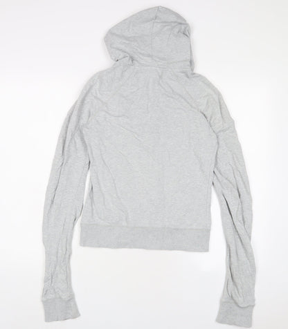 Womens UK Size 12 H&M Grey Full Zip Hoodie