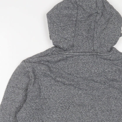 Marks and Spencer Boys Grey Cotton Pullover Hoodie Size 13-14 Years Pullover