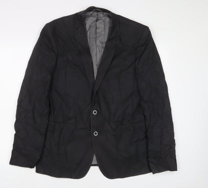 Mens UK Size 44 Premier MAN Regular Black Suit Jacket