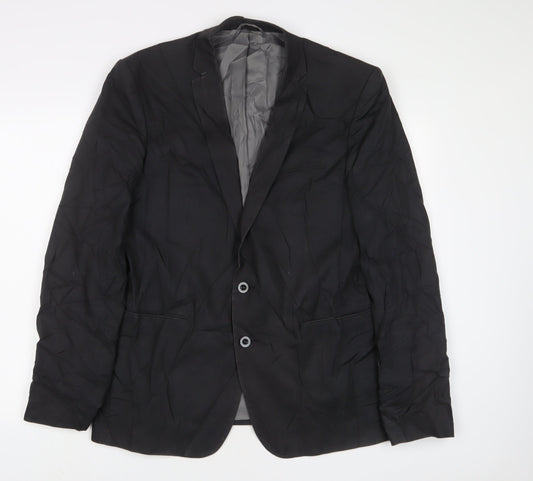 Mens UK Size 44 Premier MAN Regular Black Suit Jacket