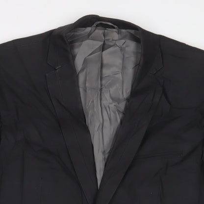 Mens UK Size 44 Premier MAN Regular Black Suit Jacket