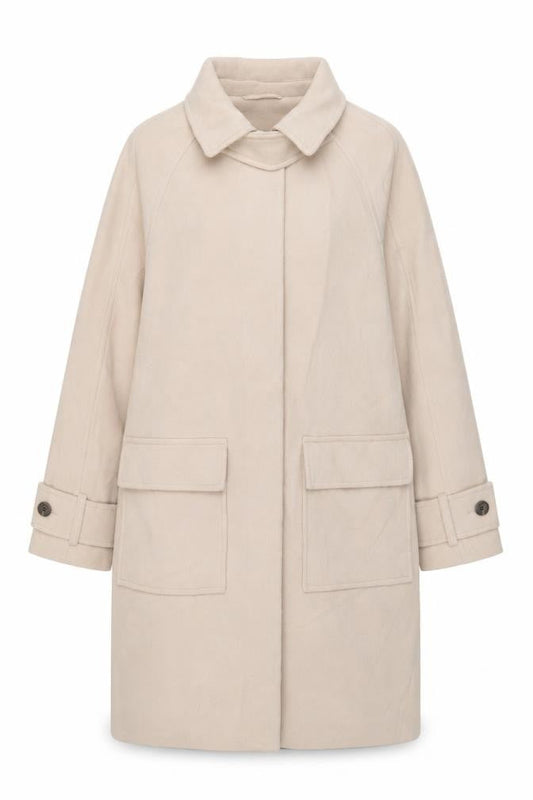 Womens UK Size S Marks and Spencer Beige Overcoat