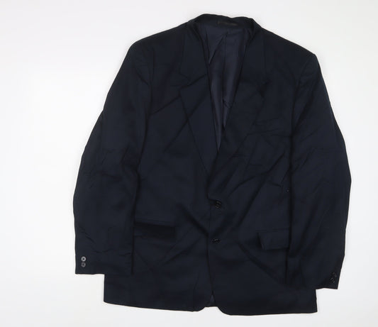 Mens UK Size 42 Classic Regular Blue Suit Jacket