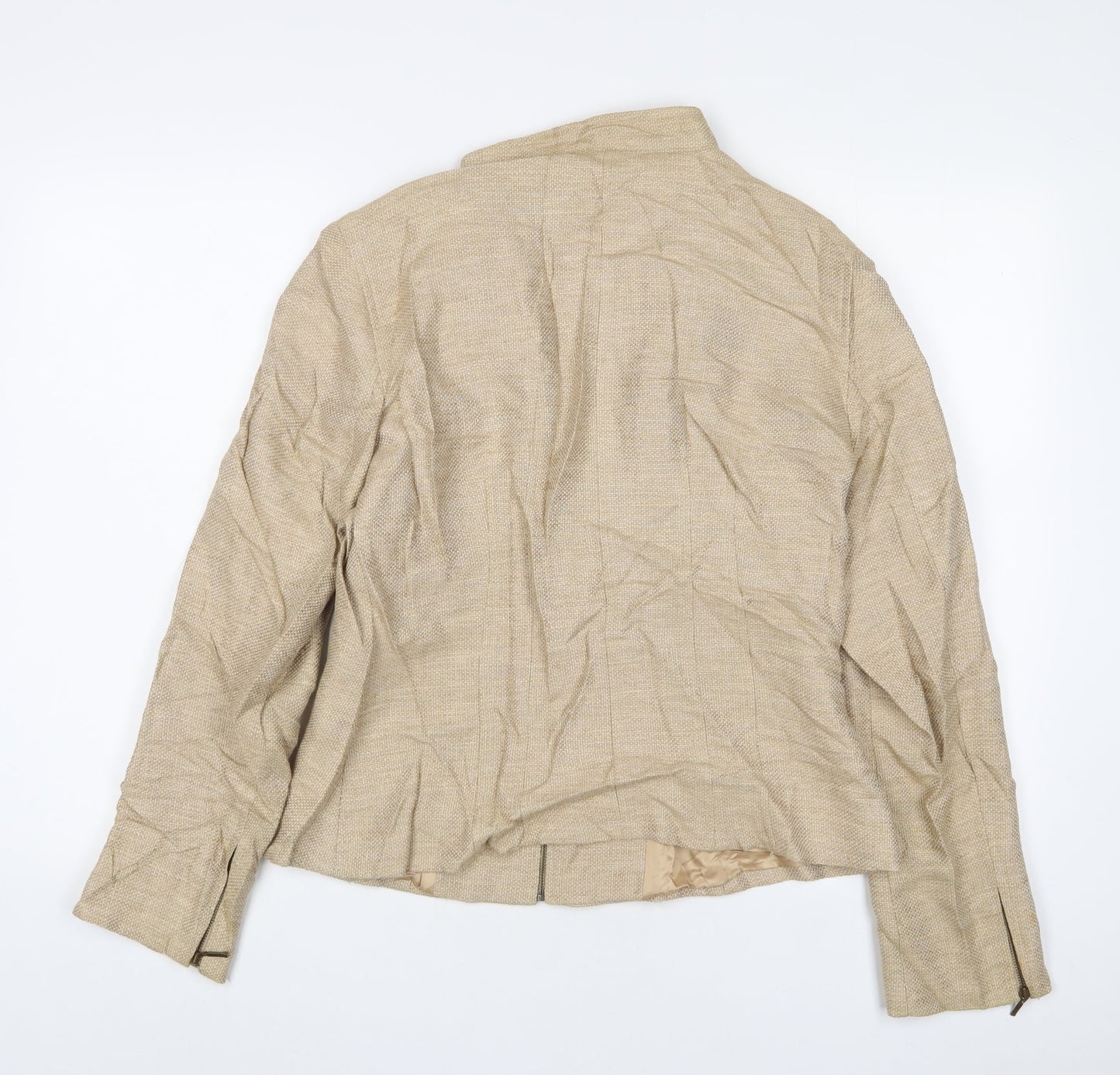 Womens UK Size 16 Zara Beige Jacket