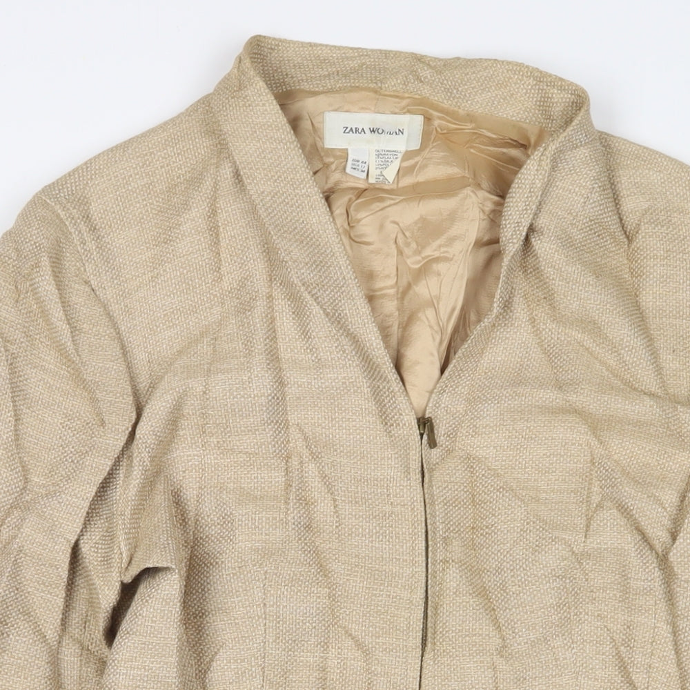 Womens UK Size 16 Zara Beige Jacket