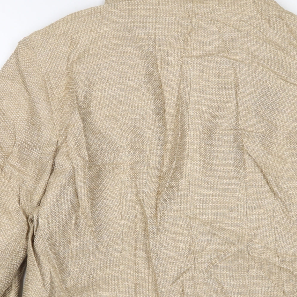 Womens UK Size 16 Zara Beige Jacket