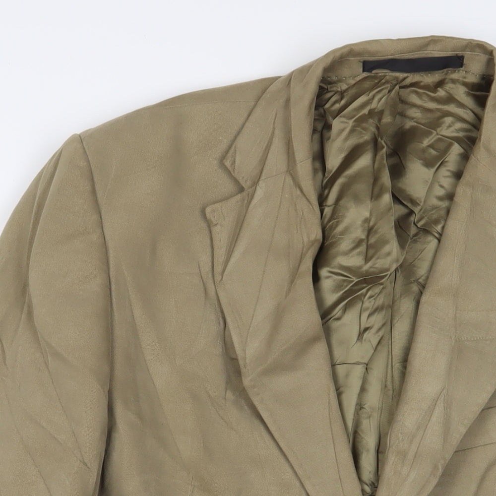 Mens UK Size 42 Marks and Spencer Regular Beige Suit Jacket